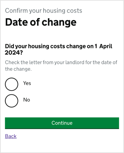 Date of change screenshot. Select 'yes'